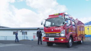 上田東北消防署　水槽付き消防ポンプ自動車を更新　　上田市芳田