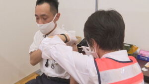 県の集団接種始まる　上田の交通事業者も「ひと安心」　　佐久合同庁舎
