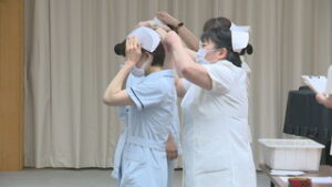 上田看護専門学校　准看護学科最後の戴帽式　上田市