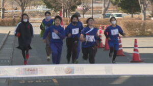 初開催　上田古戦場リレーマラソン２０２３　県営上田野球場