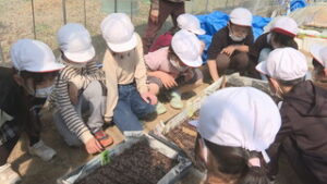 浦里小学校２年生　地元の農園でメロン栽培に挑戦　上田市