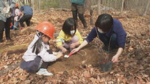 上田女子短期大学附属幼稚園　裏山整備プロジェクト　