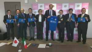 上田市との交流再開に向けて　イタリアのラグビー連盟役員が来訪　上田市役所