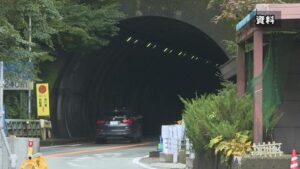 三才山トンネル　今月８日から片側通行　