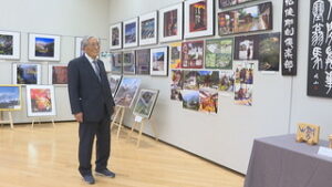 ２００を超える作品ずらり　８８歳迎える千野哲男さん初の個展　上田市立美術館　多目的ホール