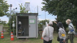 施設整備への理解を求め　環境影響調査を一般に公開　上田市常盤城　清浄園