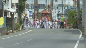 神輿が４年ぶりに街中に　坂城神社の祇園祭　坂城町