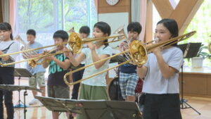 上田市立西内小学校　金管バンド　最後の東海大会に出場に向け練習