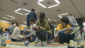来月３日　上田ロボコン大会　ロボットいよいよ完成　信州大学繊維学部