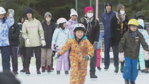 今シーズンで最後　上田市　市民の森スケート場まつり　上田市芳田