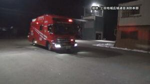 捜索や救助のために　上田広域消防から１５人　被災地へ　上田市殿城　総合訓練所