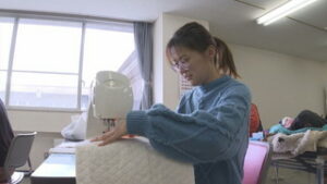 絵本袋など手作りするママたちを応援　入園グッズ作成講座　上田市中央公民館