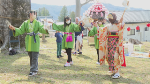 上青木獅子保存会　春祭り　新たに３人の小学生　上田市