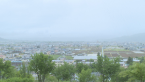 二十四節気　小満　雨の一日に　上田市 玄蕃山公園