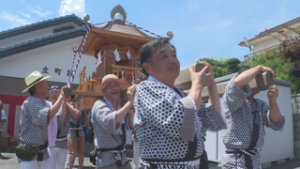 坂城神社祇園祭 今年は大みこしが６地区を巡行　坂城町