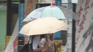 オープニング　台風１０号の影響　不安定な天気続く　上田駅前