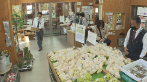 坂城町ねずみ大根まつり　生育不良　２年連続で中止に　坂城町　地場産直売所あいさい