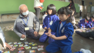 地域ボランティア交流　ひがしっ子タイム　上田市立東小学校