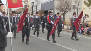 災害のない年を願って　東御市消防出初式・無火災の継続願う　青木村消防出初式