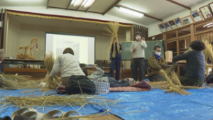 今年はわら馬とねじ作り　戸沢ねじ行事を前に講習会　上田市真田町戸沢地区