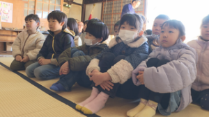 宮川神社　新入学生の安全祈願祭　上田市中之条