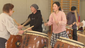 信州上田原合戦太鼓保存会　仲間を増やそう！　川辺町児童センター