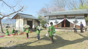 上青木自治会　春祭りで伝統の獅子舞を奉納　上田市蒼久保　上青木神社