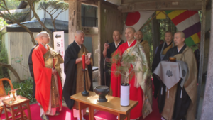 安楽寺で晋山式　新住職に和林宜範さん　上田市別所温泉