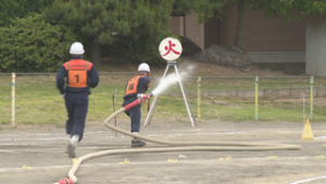 若手で挑むポンプ操法　上田市消防団第１５分団　上田市東塩田