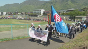 労働者の祭典　第９６回上小地区メーデー　上田城跡公園