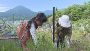 季節ごとの花が楽しめる場所　住民たちが大法寺周辺に植樹　青木村