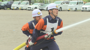 日頃の訓練の成果をお披露目　東御市消防団第一分団　東御市