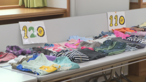 子育て家族を応援　こども用品おさがりひろば　上田市西部公民館
