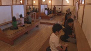 お寺に触れる機会を　こども禅の集い　上田市中央　月窓寺
