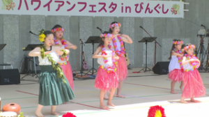 坂城町で６年ぶりに開催　ハワイアンフェスタｉｎびんぐし　びんぐしの里公園