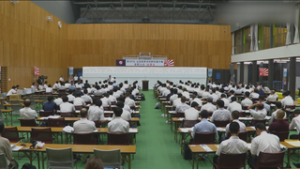 大会の行方占う　組み合わせ抽選会　塩尻市　ユメックスアリーナ