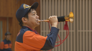 「若手団員の自信に」東御市消防団　ラッパ吹奏大会で初めての「音量戦」　東御中央公園