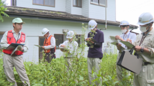 大雨による災害に備え　土砂災害警戒区域をパトロール　上田市