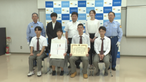 校内で人命救助　坂城高校に消防から感謝状　千曲坂城消防本部