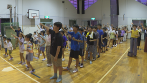 上田わっしょいに向けて練習　秋和連　上田市秋和自治会館