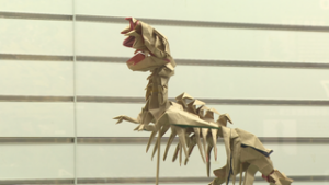 恐竜や動物のおり紙展　上田市手塚　塩田の里交流館とっこ館