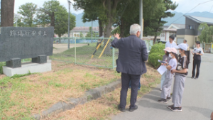 シリーズ戦後８０年　坂城町の小学生　戦争遺跡を巡る　上田市内