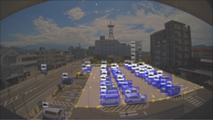 上田市役所駐車場　混雑状況をＡＩで解析　上田市　