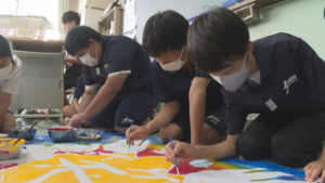 上田市立第四中学校　セルリアン祭に向け　準備進む