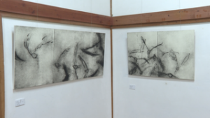 スペース岡の泉　モノクロの風景　中村眞美子版画展　青木村沓掛