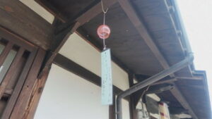 海野宿開宿400年を記念 小学生の思い込めた風鈴飾る 東御市本海野