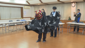 青木村　子檀嶺神社里社　秋季祭　宵祭の準備　青木村　中村生活改善センター