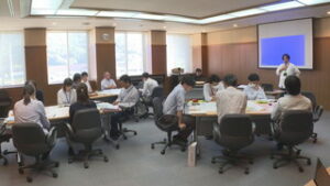 職員向けの防災ワークショップ 青木村役場