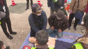 住民の防災意識を高める　踏入自治会　大規模避難訓練　上田市　信州大学繊維学部