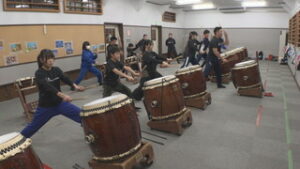 うえだ子ども文化祭に向け①　信州上田真田陣太鼓保存会真田大助隊